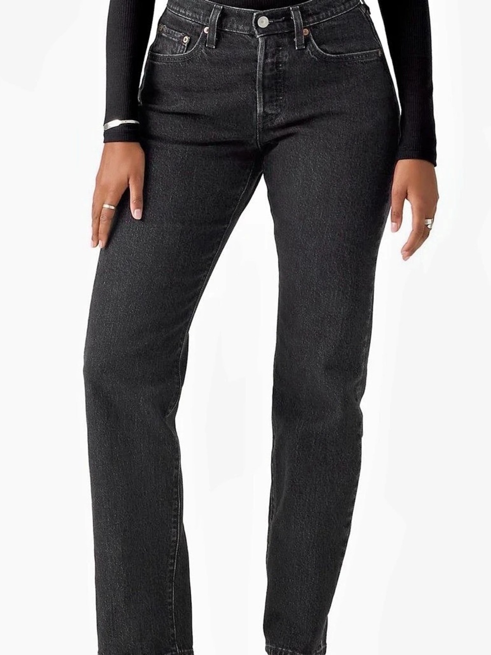 Levi's 501 Curve Jeans Black Straight W30L30